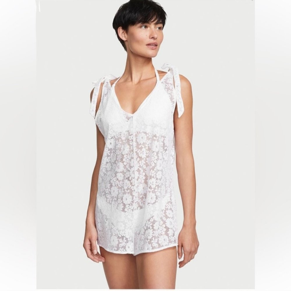 NWT Victoria's Secret Crochet Lace Swim Cover Up